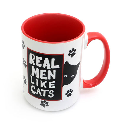 Real Men Like Cats Mug (15oz)