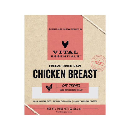Vital Essentials Freeze-Dried Chicken Breast Cat Treats (1 Oz)