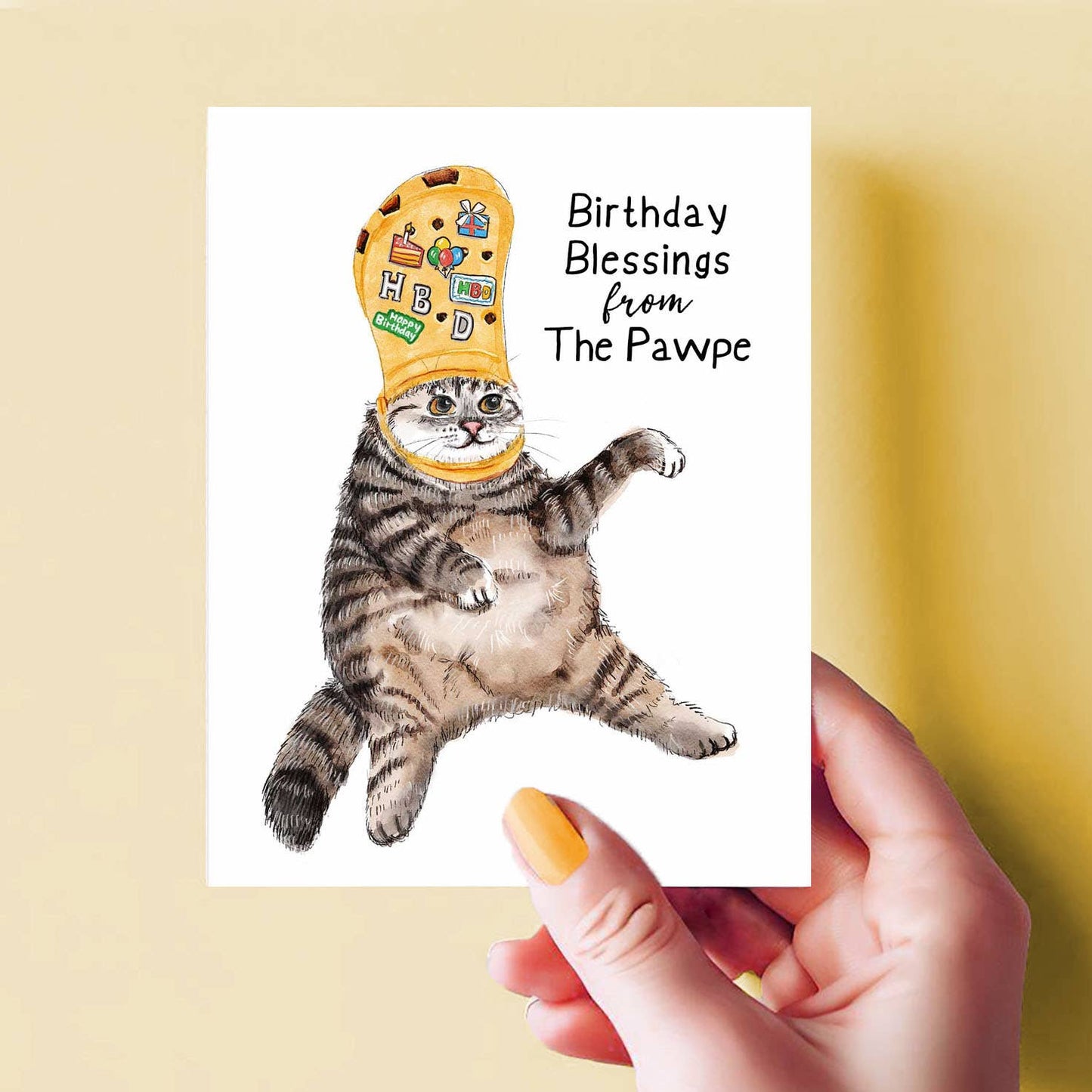 Birthday Blessings from the Pawpe Cat Card