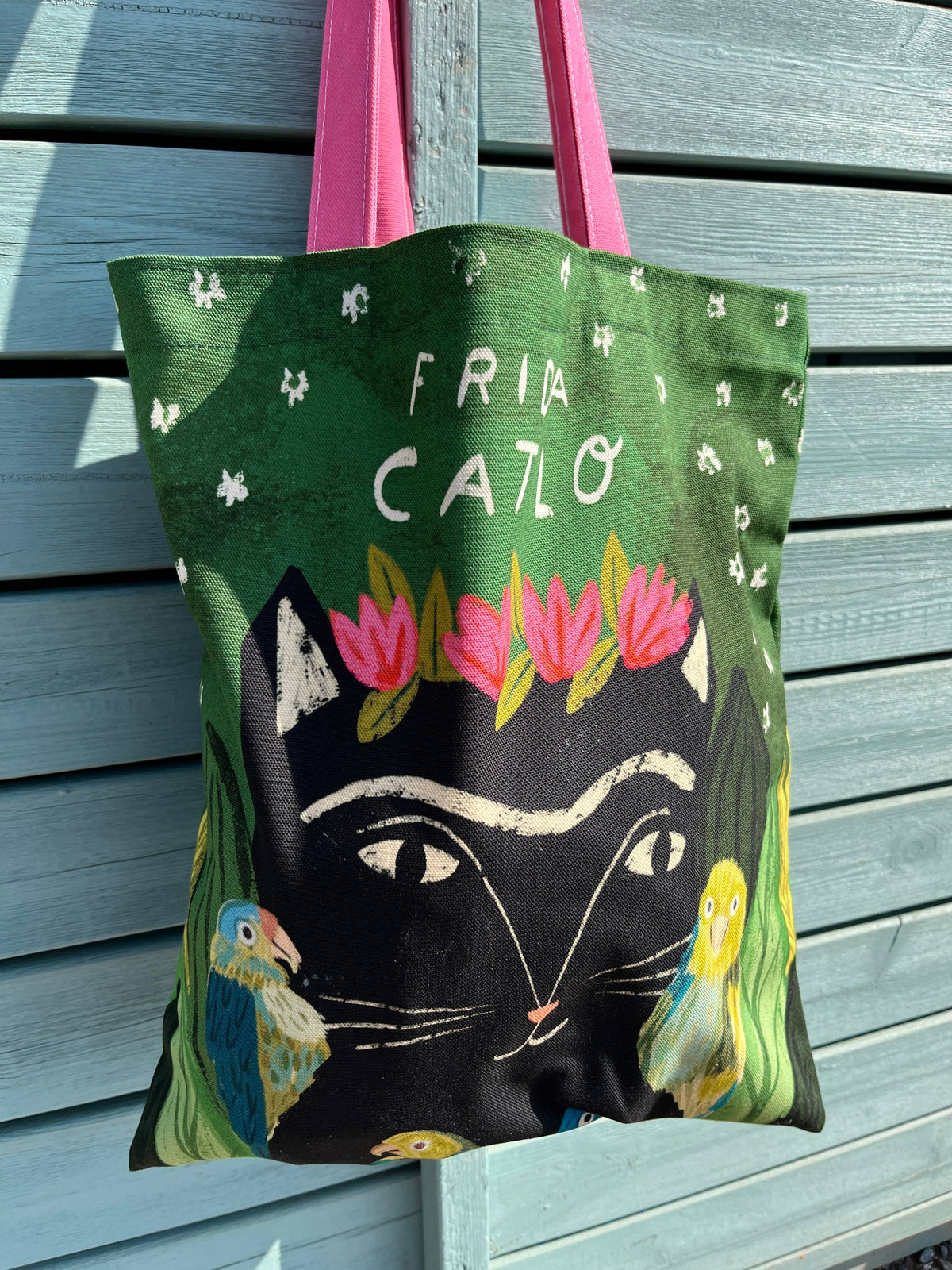 Frida Catlo Cat Tote Bag