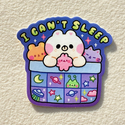 Only 3 Braincells Orange Cat Sticker