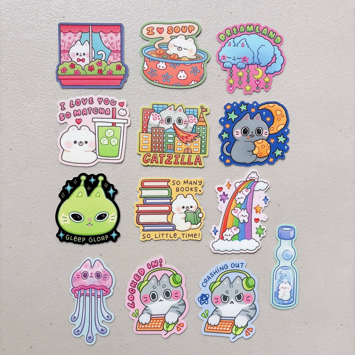 Catzilla Cat Sticker