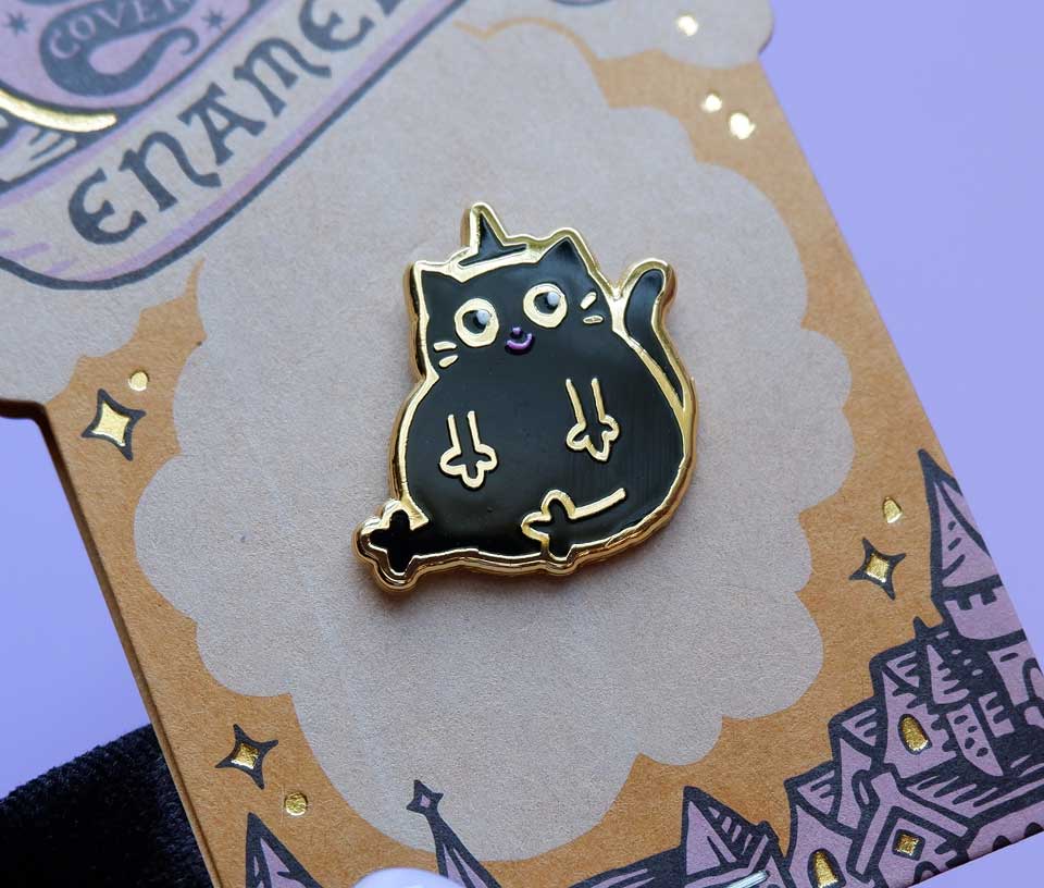 Nilbog The Cat Enamel Pin