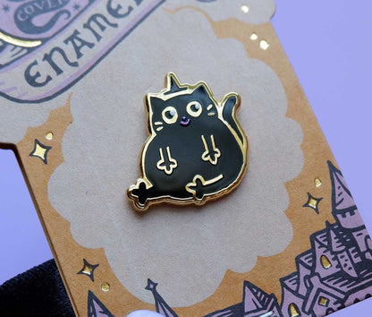 Nilbog The Cat Enamel Pin