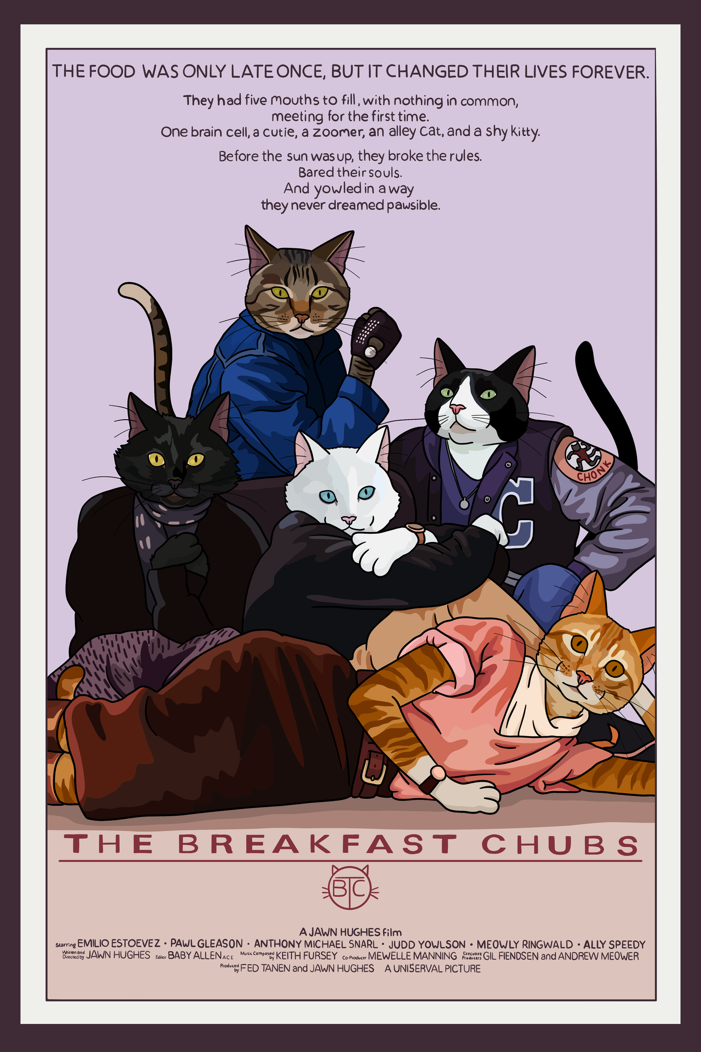 The Breakfast Chubs Unframed Print: 5x7"