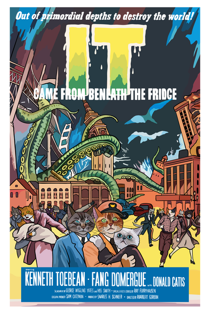 It Came From Beneath the Fridge Unframed Print: 5x7"