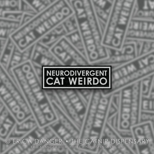 Neurodivergent Cat Weirdo Sticker