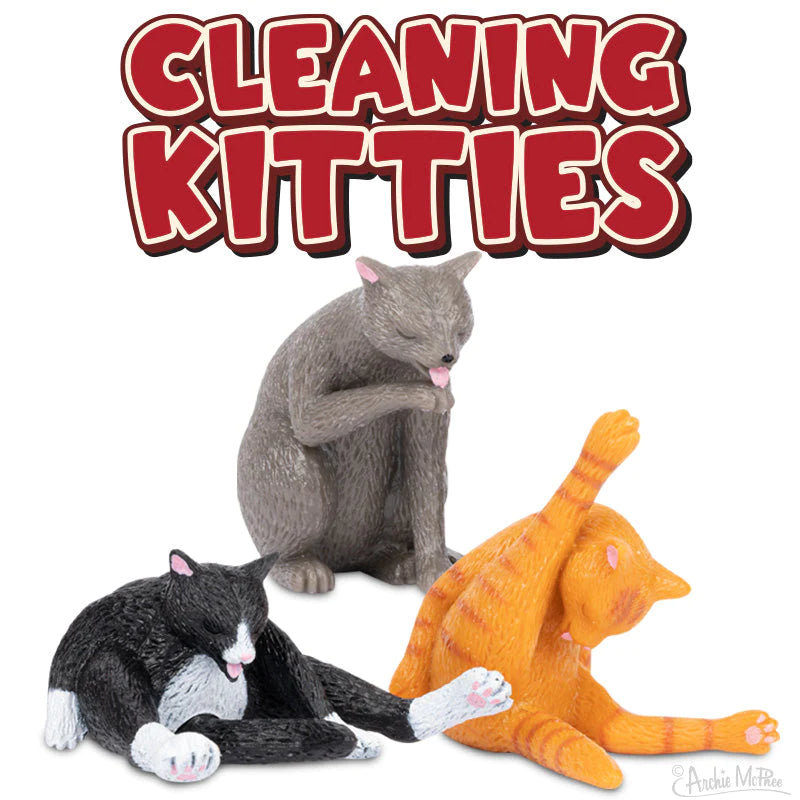 Cleaning Kitties Vinyl Cat Figurine (sold individually)