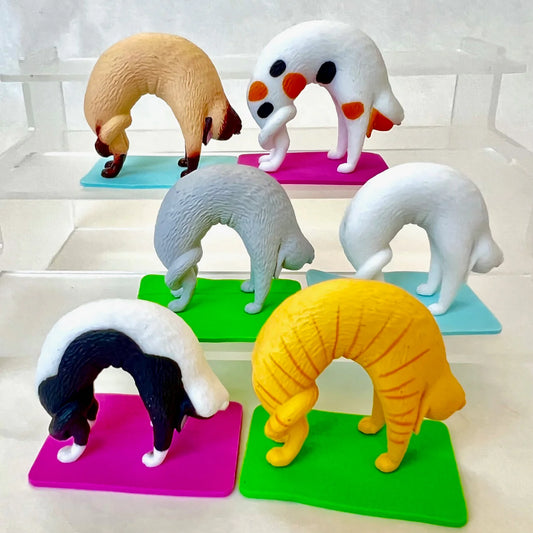 Yoga Cat Bridge Pose Gashapon Capsule Toy