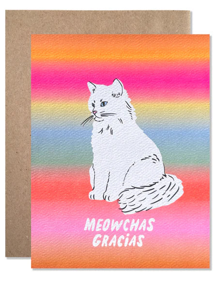 Meowchas Gracias Cat Thank You Card