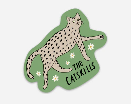Catskills Cat Magnet (Green)
