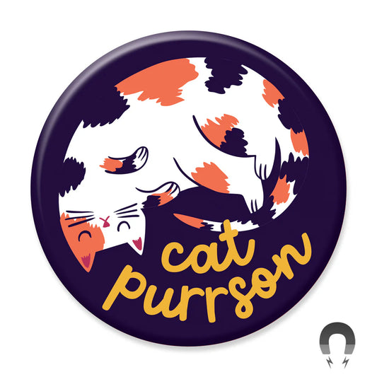 Cat Purrson Calico Cat Magnet