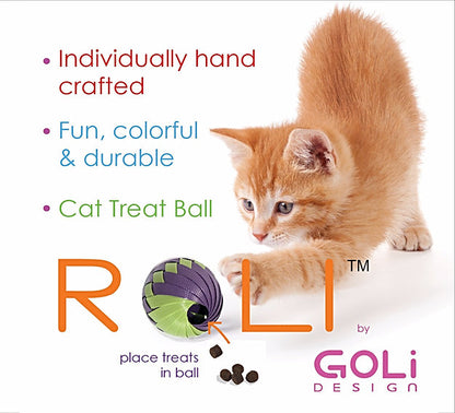 Roli Cat Treat Ball with Bell (assorted colors, sold individually)