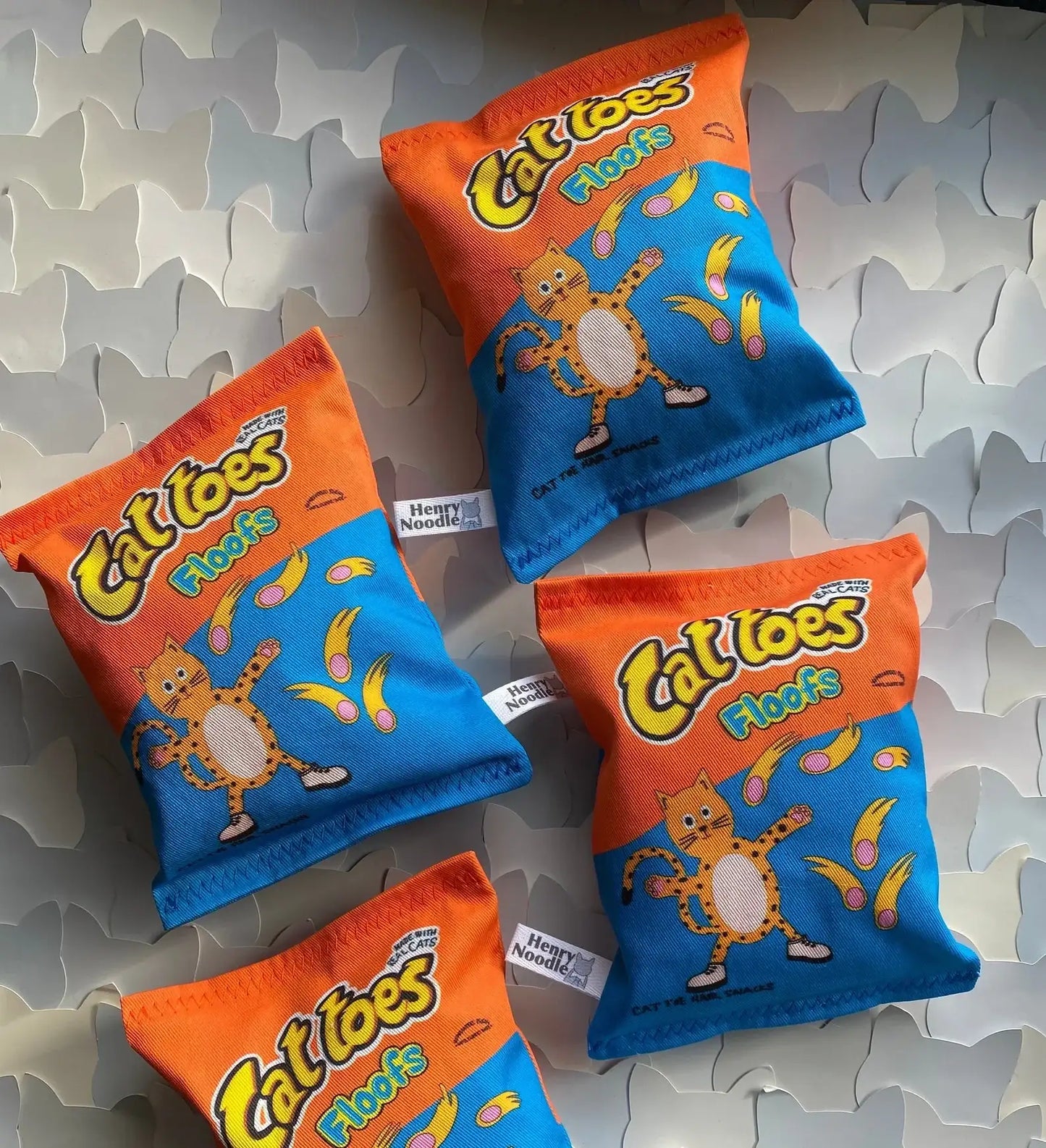 Cat Toes Floofs Cheese Puff Catnip Cat Toy