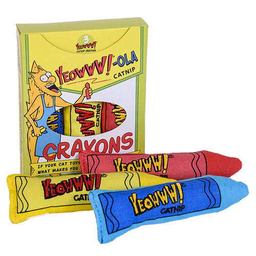 Yeowww! Catnip Crayons Cat Toys (3pcs)