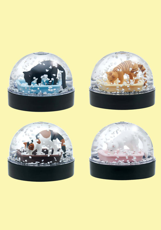 Cat Litter Snow Globe Japanese Blind Box