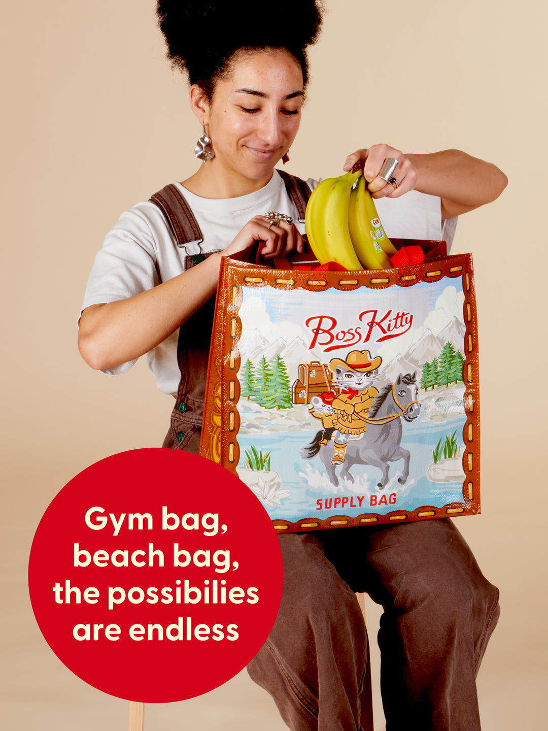 Boss Kitty Cat Shopper Tote Bag