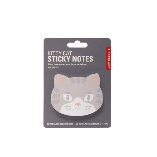 Kitty Cat Sticky Notes (choose from 3 colors)