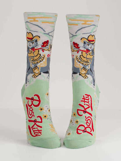 Boss Kitty Cat Women's Crew Socks