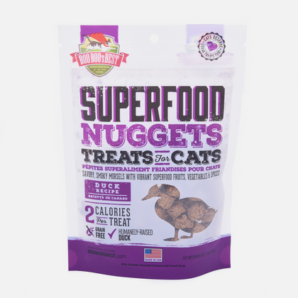 Superfood Nuggets Cat Treats – Duck Recipe (2oz)