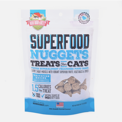 Superfood Nuggets Cat Treats – Whitefish Recipe (2oz)