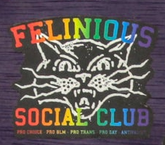 Felinious Social Club Cat Sticker