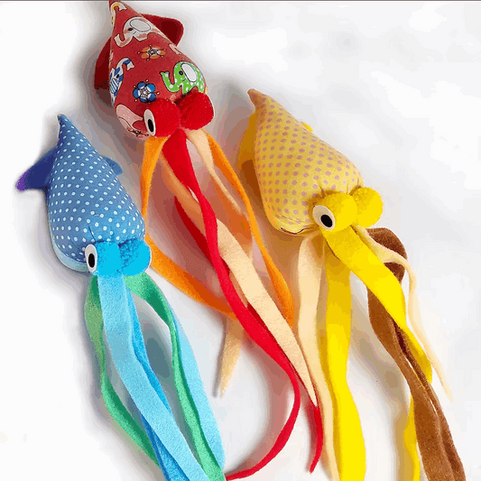 Tenggo Squid Catnip Toy (assorted colors, sold individually)