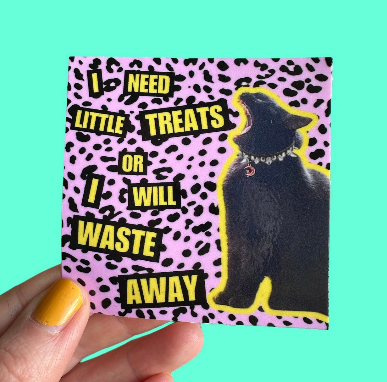 I Need Little Treats Cat Sticker