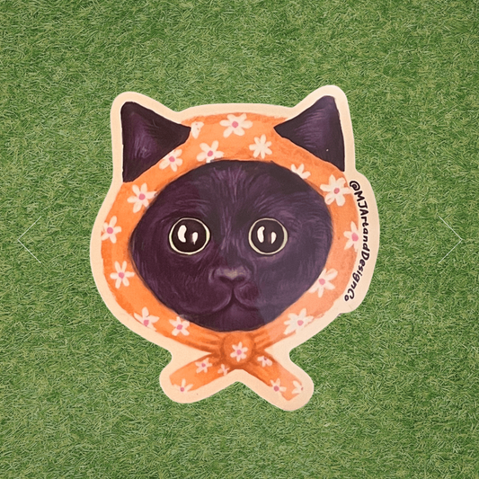 Babushka Cat Sticker