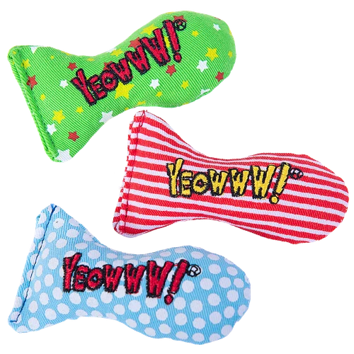 Yeowww! Holiday Stinkies Catnip Fish Cat Toy