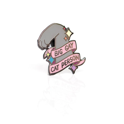 Big Gay Cat Person Enamel Pin