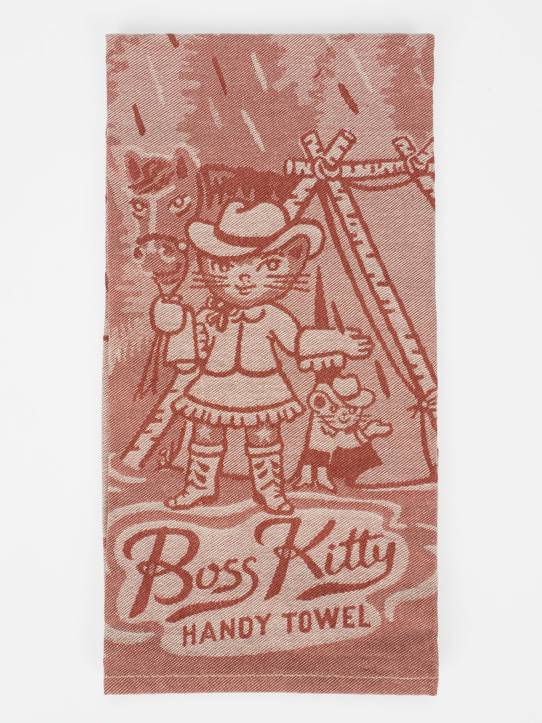 Boss Kitty Cat Woven Dish Towel