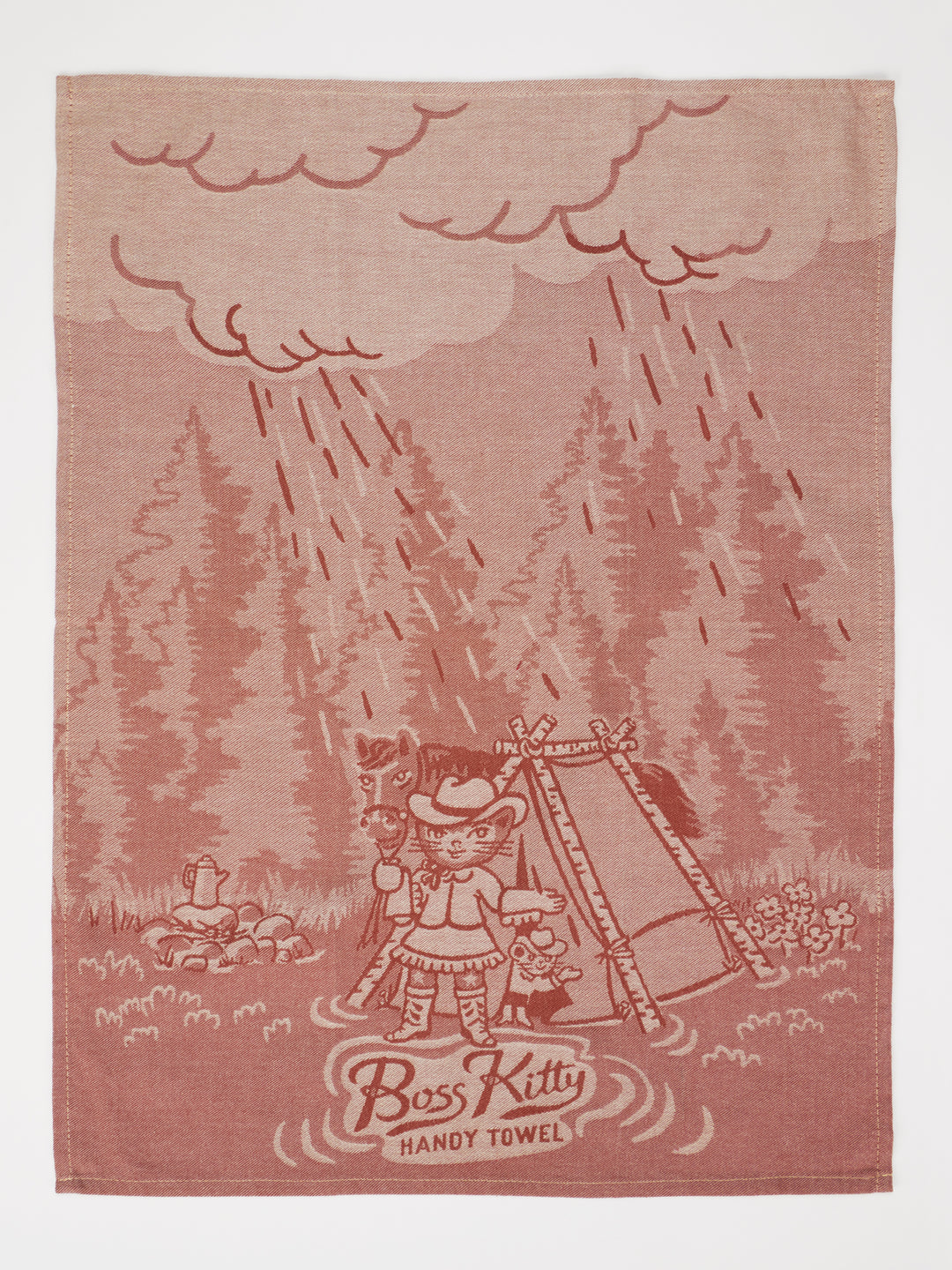 Boss Kitty Cat Woven Dish Towel