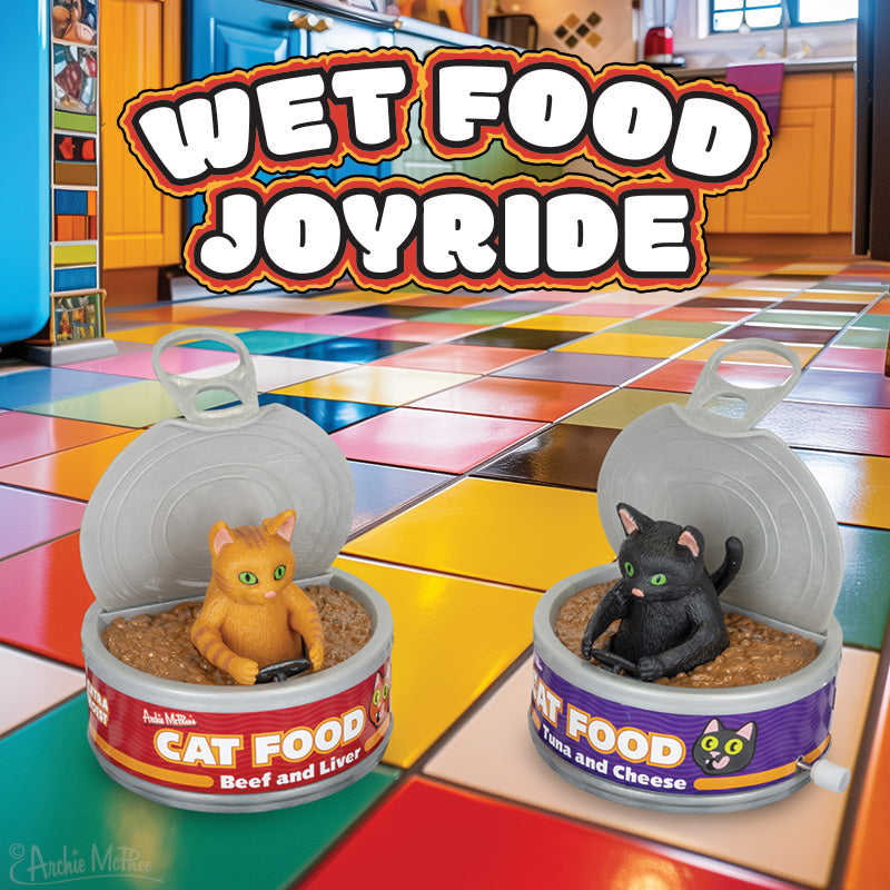 Wet Food Joyride Wind-Up Toy Cat