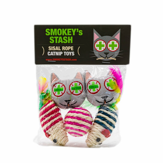 Smokey's Stash Sisal Rope Catnip Toys