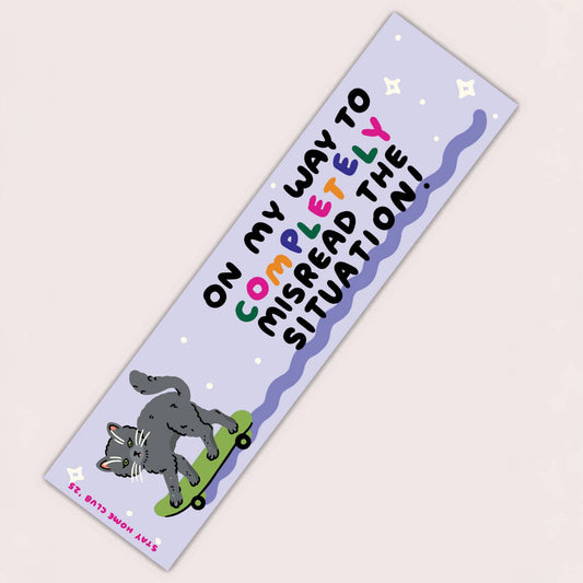 Misread the Situation Cat Bumper Sticker