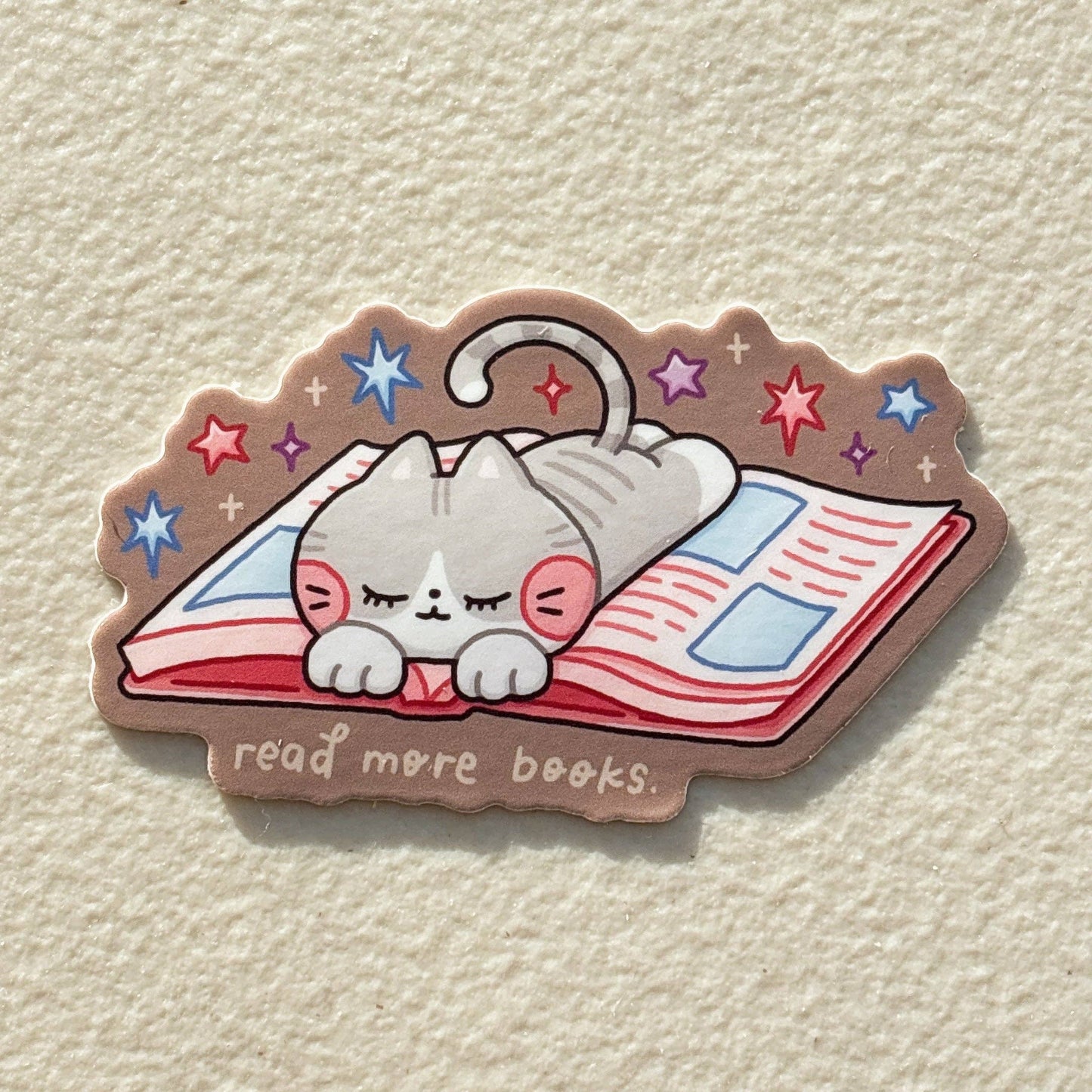 Only 3 Braincells Orange Cat Sticker