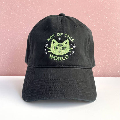 Not of This World Alien Cat Dad Hat