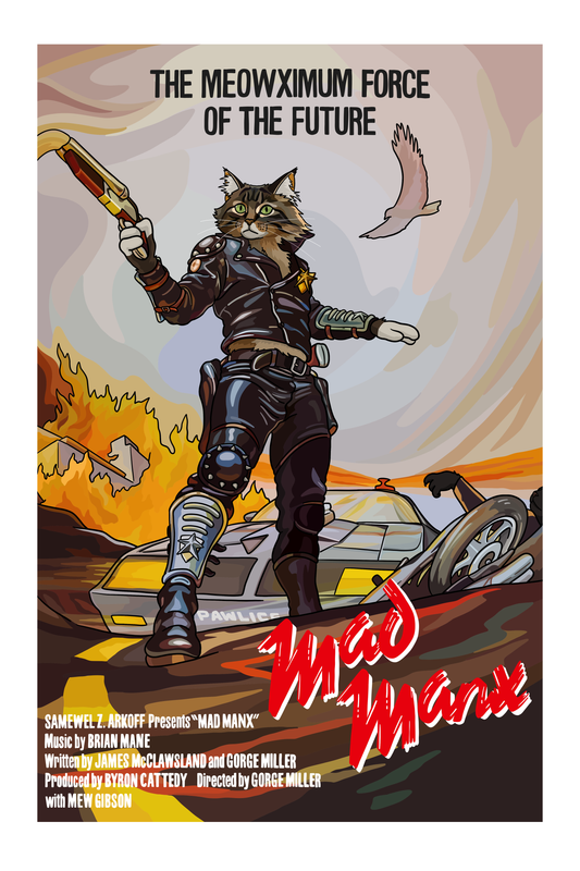 Mad Manx Unframed Print: 5x7"