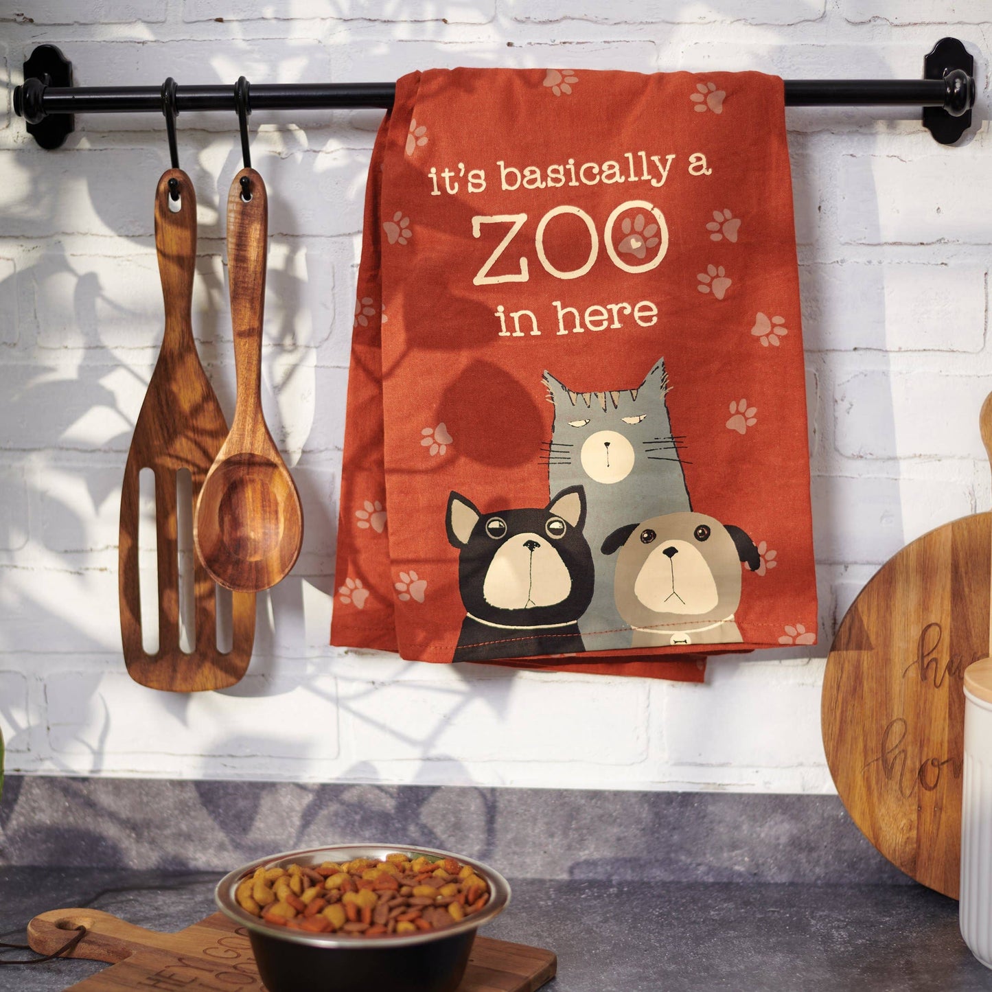 It's Basically A Zoo In Here Kitchen Towel