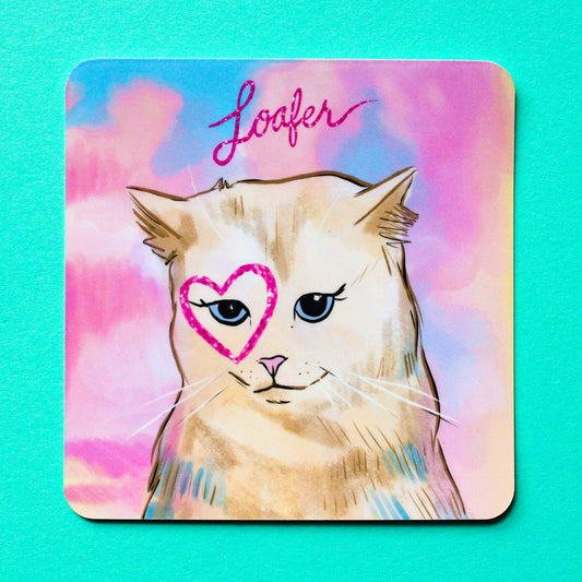 Loafer Cat Vinyl Sticker