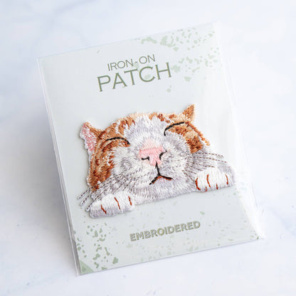 Tabby Cat Iron On Patch