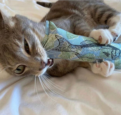 Fish Nip Catnip Kicker Cat Toy (Assorted Colors)