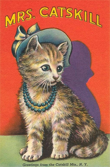 Mrs. Catskill Vintage Art Magnet