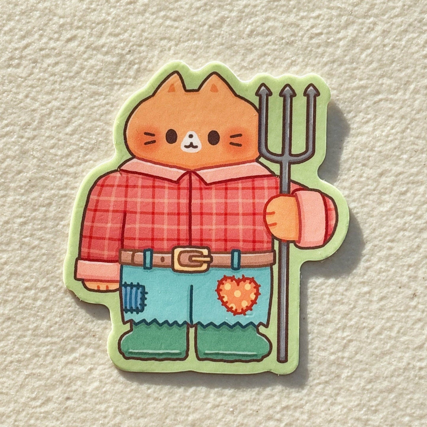 Only 3 Braincells Orange Cat Sticker