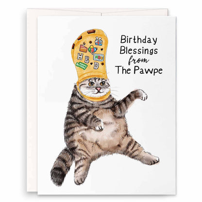 Birthday Blessings from the Pawpe Cat Card