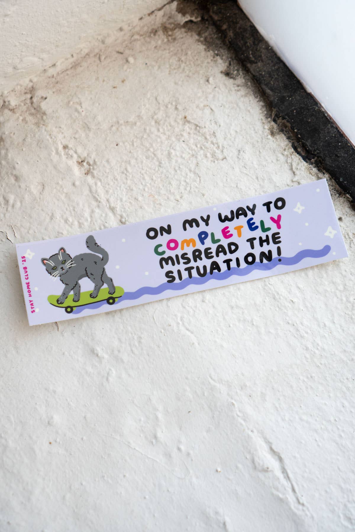 Misread the Situation Cat Bumper Sticker