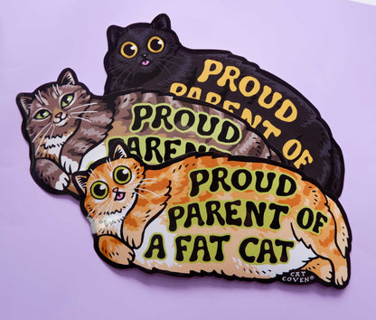 Fat Cat (Tabby) - Bumper Sticker