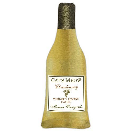 Cat Wine Catnip Toy - Cat's Meow Chardonnay