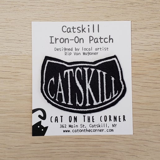 Catskill Cat Head Iron-on Patch (Rip Van Wagoner x Cat on the Corner)